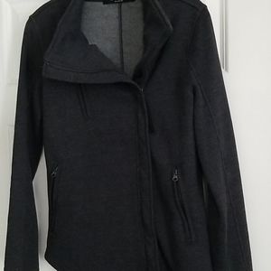 Gray fleece jacket